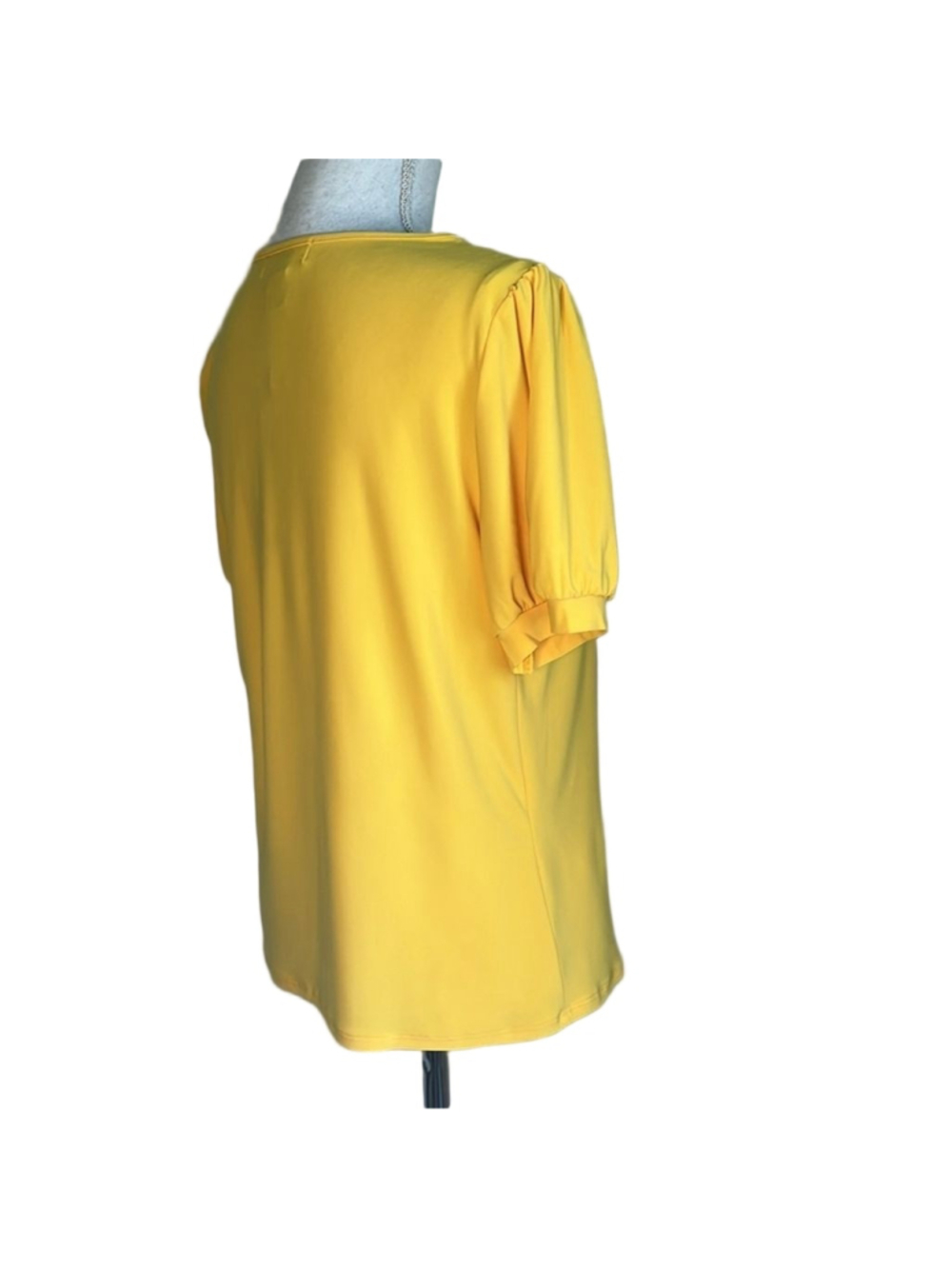 DIANA BELLE YELLOW PETITE TOP - Picture 4 of 7